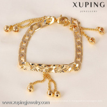 71348 Xuping 18K plaqué or coeur et perle Bracelet, Bracelet de mode femmes